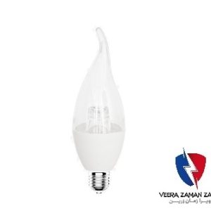 لامپ ال ای دی شمعی شفاف 7 وات سهند آوا