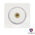 کلید یک پل ویرا مدل آلفا اسپرت مات سفید(زه استیل)