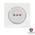 کلید یک پل ویرا مدل آلفا اسپرت مات سفید(زه استیل)