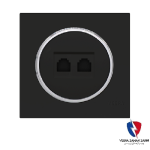 کلید یک پل ویرا مدل آلفا اسپرت مات مشکی(زه استیل)