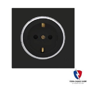 کلید یک پل ویرا مدل آلفا اسپرت مات مشکی(زه استیل)