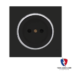 کلید یک پل ویرا مدل آلفا اسپرت مات مشکی(زه استیل)