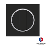 کلید یک پل ویرا مدل آلفا اسپرت مات مشکی(زه استیل)