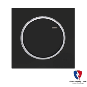 کلید یک پل ویرا مدل آلفا اسپرت مات مشکی(زه استیل)