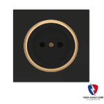 کلید یک پل ویرا مدل آلفا اسپرت مات مشکی(زه طلایی)