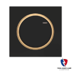 کلید یک پل ویرا مدل آلفا اسپرت مات مشکی(زه طلایی)