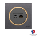 کلید یک پل ویرا مدل آلفا اسپرت مات نوک مدادی(زه طلایی)