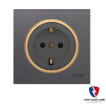 کلید یک پل ویرا مدل آلفا اسپرت مات نوک مدادی(زه طلایی)