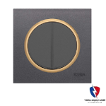 کلید یک پل ویرا مدل آلفا اسپرت مات نوک مدادی(زه طلایی)