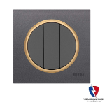 کلید یک پل ویرا مدل آلفا اسپرت مات نوک مدادی(زه طلایی)