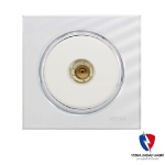 کلید یک پل ویرا مدل آلفا اسپرت گلس سفید(زه استیل)