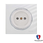 کلید یک پل ویرا مدل آلفا اسپرت گلس سفید(زه استیل)