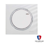 کلید یک پل ویرا مدل آلفا اسپرت گلس سفید(زه استیل)