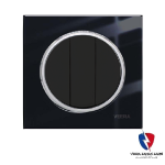 کلید یک پل ویرا مدل آلفا اسپرت گلس مشکی(زه استیل)