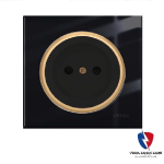 کلید یک پل ویرا مدل آلفا اسپرت گلس مشکی(زه طلایی)