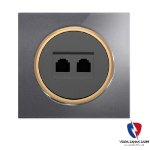 کلید یک پل ویرا مدل آلفا اسپرت گلس نوک مدادی(زه طلایی)