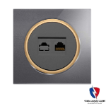 کلید یک پل ویرا مدل آلفا اسپرت گلس نوک مدادی(زه طلایی)