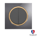 کلید یک پل ویرا مدل آلفا اسپرت گلس نوک مدادی(زه طلایی)