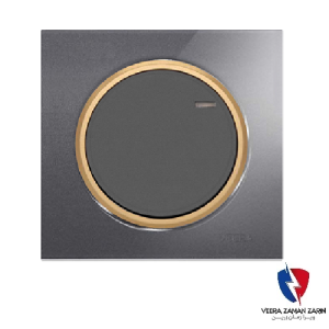 کلید یک پل ویرا مدل آلفا اسپرت گلس نوک مدادی(زه طلایی)