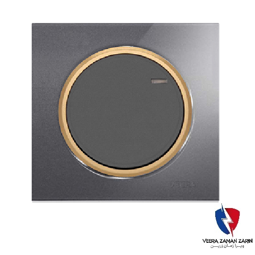 کلید یک پل ویرا مدل آلفا اسپرت گلس نوک مدادی(زه طلایی)