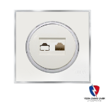 کلید یک پل ویرا مدل آلفا کلاسیک مات سفید(زه استیل)2