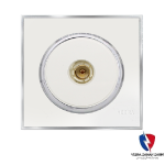 کلید یک پل ویرا مدل آلفا کلاسیک مات سفید(زه استیل)2