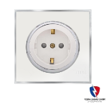 کلید یک پل ویرا مدل آلفا کلاسیک مات سفید(زه استیل)2