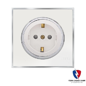 کلید یک پل ویرا مدل آلفا کلاسیک مات سفید(زه استیل)