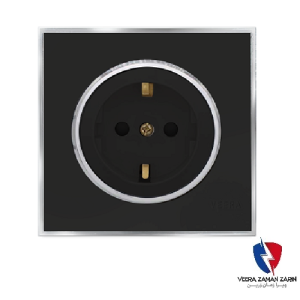 کلید یک پل ویرا مدل آلفا کلاسیک مات مشکی(زه استیل)