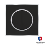 کلید یک پل ویرا مدل آلفا کلاسیک مات مشکی(زه استیل)