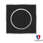 کلید یک پل ویرا مدل آلفا کلاسیک مات مشکی(زه استیل)