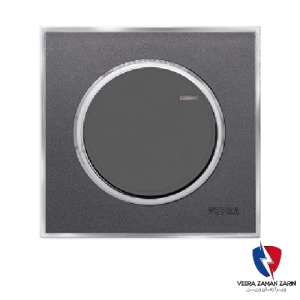 کلید یک پل ویرا مدل آلفا کلاسیک مات نوک مدادی(زه استیل)