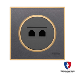 کلید یک پل ویرا مدل آلفا کلاسیک مات نوک مدادی(زه طلایی)