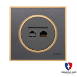 کلید یک پل ویرا مدل آلفا کلاسیک مات نوک مدادی(زه طلایی)