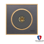 کلید یک پل ویرا مدل آلفا کلاسیک مات نوک مدادی(زه طلایی)