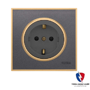 کلید یک پل ویرا مدل آلفا کلاسیک مات نوک مدادی(زه طلایی)