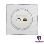 کلید یک پل ویرا مدل شهاب کلاسیک استیل سفید