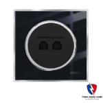 کلید یک پل ویرا مدل شهاب کلاسیک استیل مشکی