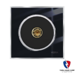 کلید یک پل ویرا مدل شهاب کلاسیک استیل مشکی