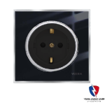 کلید یک پل ویرا مدل شهاب کلاسیک استیل مشکی