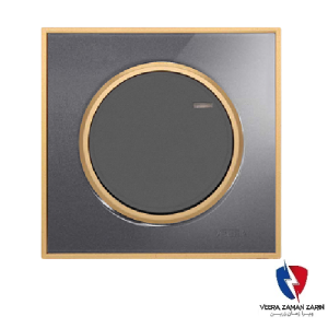 کلید یک پل ویرا مدل آلفا کلاسیک گلس نوک مدادی(زه طلایی)