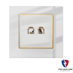 کلید یک پل ویرا مدل امگا سفید طلا سفید