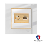 کلید یک پل ویرا مدل امگا سفید طلا سفید