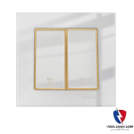 کلید یک پل ویرا مدل امگا سفید طلا سفید