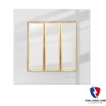 کلید یک پل ویرا مدل امگا سفید طلا سفید