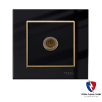 کلید یک پل ویرا مدل امگا مشکی طلا مشکی