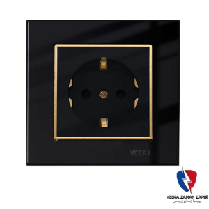کلید یک پل ویرا مدل امگا مشکی طلا مشکی