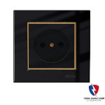 کلید یک پل ویرا مدل امگا مشکی طلا مشکی