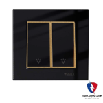 کلید یک پل ویرا مدل امگا مشکی طلا مشکی