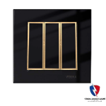 کلید یک پل ویرا مدل امگا مشکی طلا مشکی